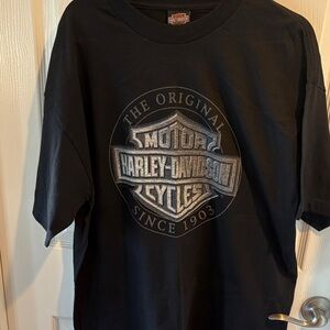 Harley-Davidson Black Tee with Silver Logo